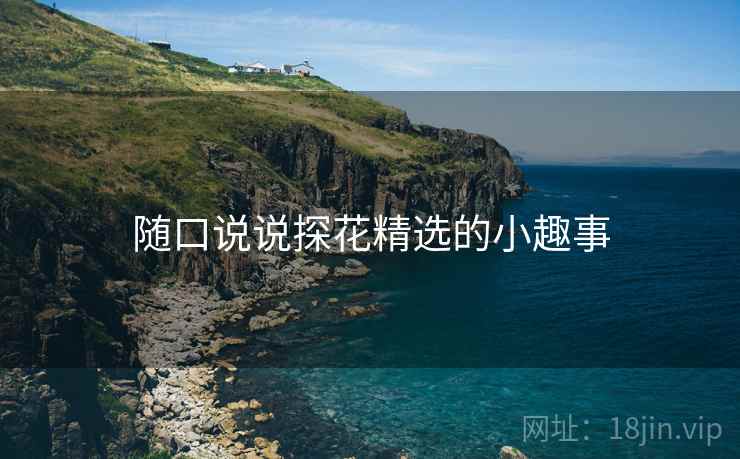 随口说说探花精选的小趣事